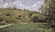 Camille Pissarro Pont de-sac of cattle and more people Schwarz Spain oil painting artist